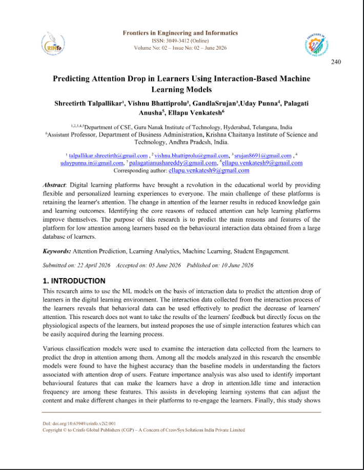Research paper first page